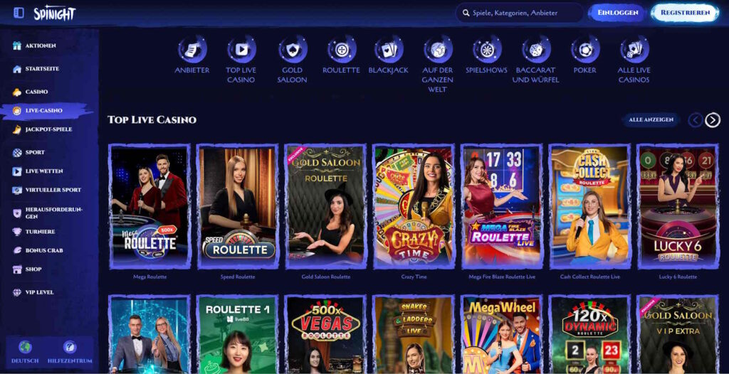 spinight live casino