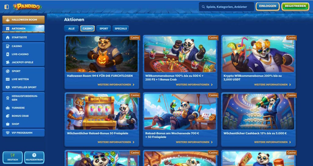 Pandido Bonusangebote